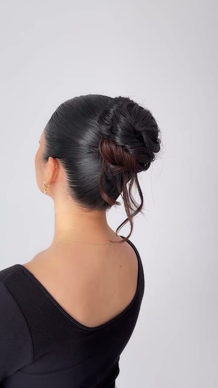Sleek bun